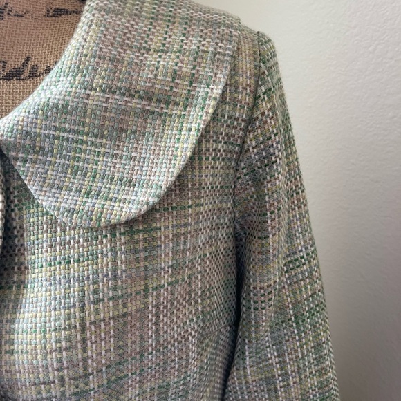 AQUA Tweed Lime Green Blazer. S. - Picture 2 of 9
